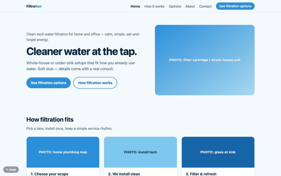Homepage of Filtration
